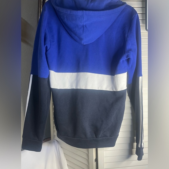 ADIDAS Men's Blue, White, and Black Zip-Up jacket - Picture 9 of 12